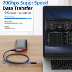 5 m Typ-C VR-Streaming-Verbindungskabel 10 GB Hochgeschwindigkeitsübertragungs-Ellbogenkabel für Smart-Geräte, für Meta Quest 2/3 / PICO 4 / Apple Vision Pro / PSVR 2 – Bild 7