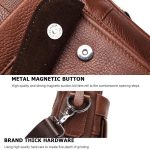 HUMERPAUL HUMH544 Business Commuter Leather Men Shoulder Bag – Bild 7