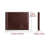 HUMERPAUL BP827 Simple Leather Wallet Lightweight Men Card Holder – Bild 7