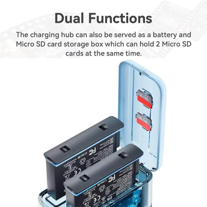 For Insta360 X5 Fast Charger With Digital Display & Dual Charging Case Battery Storage Box – Bild 4