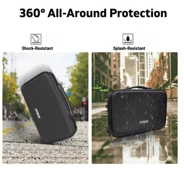 For Insta360 X5 / X4 Camera SYMIK Large Capacity Storage Bag Handbag Messenger Carrying Case – Bild 6