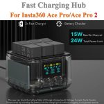 For Insta360 Ace Pro/Ace Pro 2 Battery Charger 3-Channel Fast Charging Station With OLED Screen, For Insta360 Ace Pro/Ace Pro 2 – Bild 2