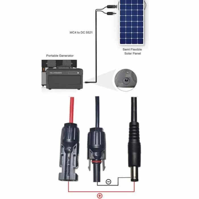 MC4-zu-DC5521-Solarpanel-Ladekabel für tragbare Kraftwerke – Bild 4