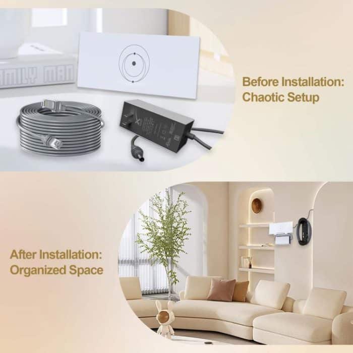 For Starlink Gen 3 Router Power Supply 2 In 1 ABS Bracket, S6880 – Bild 5