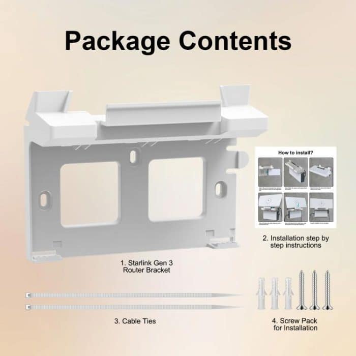 For Starlink Gen 3 Router Power Supply 2 In 1 ABS Bracket, S6880 – Bild 8