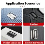 304 Stainless Steel Folding Pull Handle For Cabine Kitchen Drawer Door Toolbox, 50mm, 75mm, 100mm – Bild 4