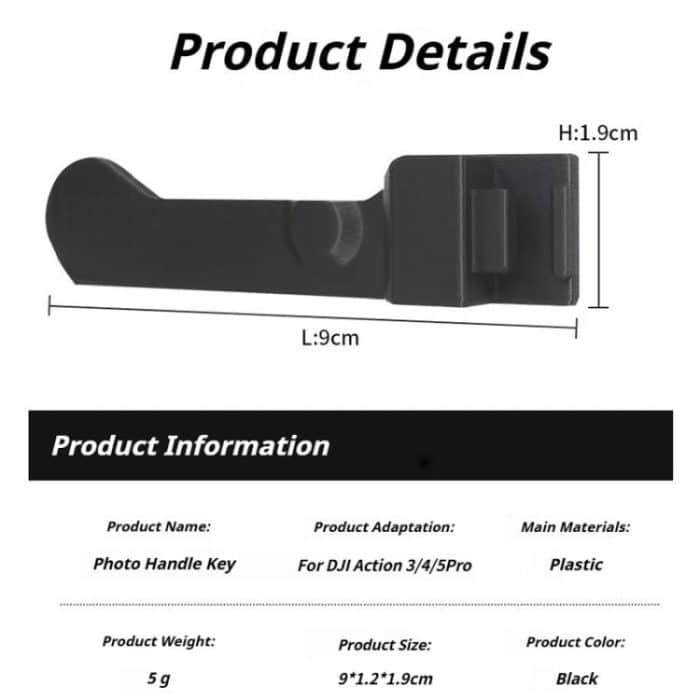 Street Vlogging Handle For DJI Osmo Action 5 Pro / Action 4 / Action 3 Magnetic Grip, For DJI Osmo Action – Bild 8