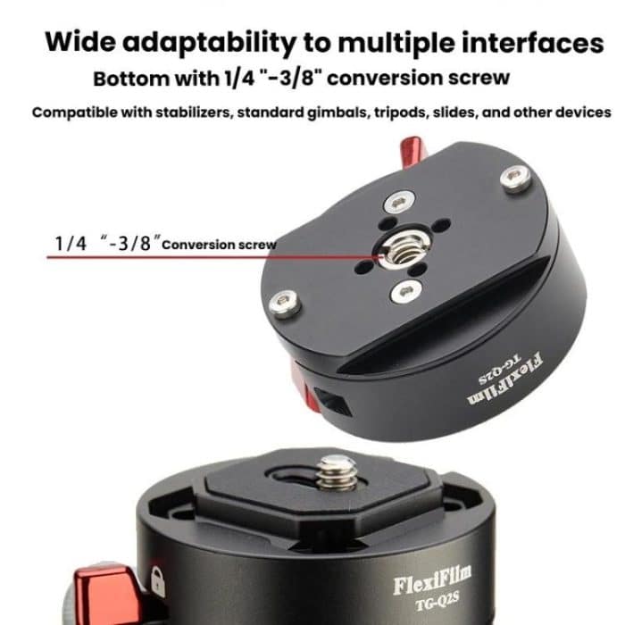 FlexiFilm TG-Q2S Aluminum Alloy Arca Quick Release Plate Gimbal Slide Rail Quick Release Parts – Bild 5