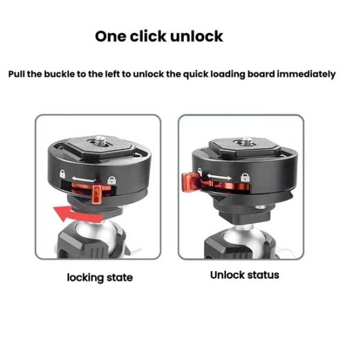 FlexiFilm TG-Q2S Aluminum Alloy Arca Quick Release Plate Gimbal Slide Rail Quick Release Parts – Bild 8