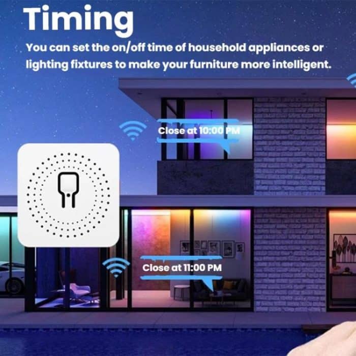 Smart Switch Voice Timer Switch For Amazon Alexa / Google Assistant, FS-02W 1CH WiFi 16A, FS-02W 1CH WiFi+Bluetooth 16A, FS-02HW 2CH WiFi+Bluetooth 16A, FS-02HW 2CH WiFi+Bluetooth 10A, FS-03W5 3CH WiFi+Bluetooth 10A, FS-04W5 4CH WiFi+Bluetooth 5A... – Bild 6