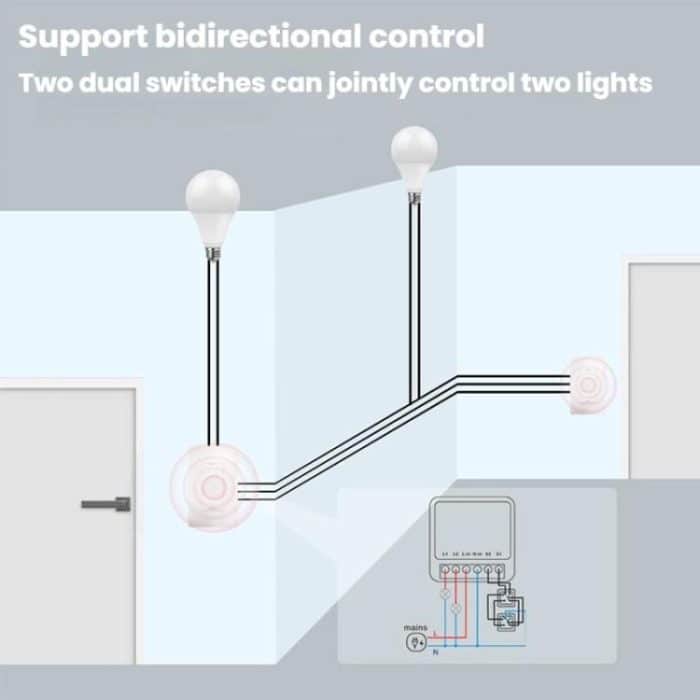 Smart Switch Voice Timer Switch For Amazon Alexa / Google Assistant, FS-02W 1CH WiFi 16A, FS-02W 1CH WiFi+Bluetooth 16A, FS-02HW 2CH WiFi+Bluetooth 16A, FS-02HW 2CH WiFi+Bluetooth 10A, FS-03W5 3CH WiFi+Bluetooth 10A, FS-04W5 4CH WiFi+Bluetooth 5A... – Bild 7