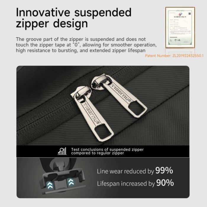 Tigernu T-B9836 3-in-1 Detachable Men Backpack Convertible Travel Laptop Bag for Sports & Commuting – Bild 10