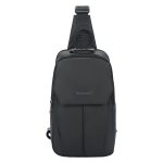 Tigernu Men Large Capacity Chest Bag Anti-Theft Crossbody Shoulder Bag with TSA007 Approved Lock, Tigernu Black