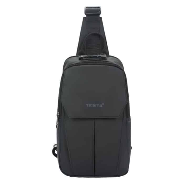 Tigernu Men Large Capacity Chest Bag Anti-Theft Crossbody Shoulder Bag with TSA007 Approved Lock, Tigernu Black – Bild 1