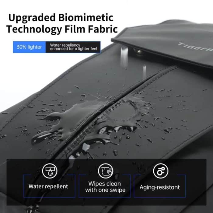 Tigernu Men Large Capacity Chest Bag Anti-Theft Crossbody Shoulder Bag with TSA007 Approved Lock, Tigernu Black – Bild 4