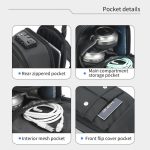 Tigernu Men Large Capacity Chest Bag Anti-Theft Crossbody Shoulder Bag with TSA007 Approved Lock, Tigernu Black – Bild 9