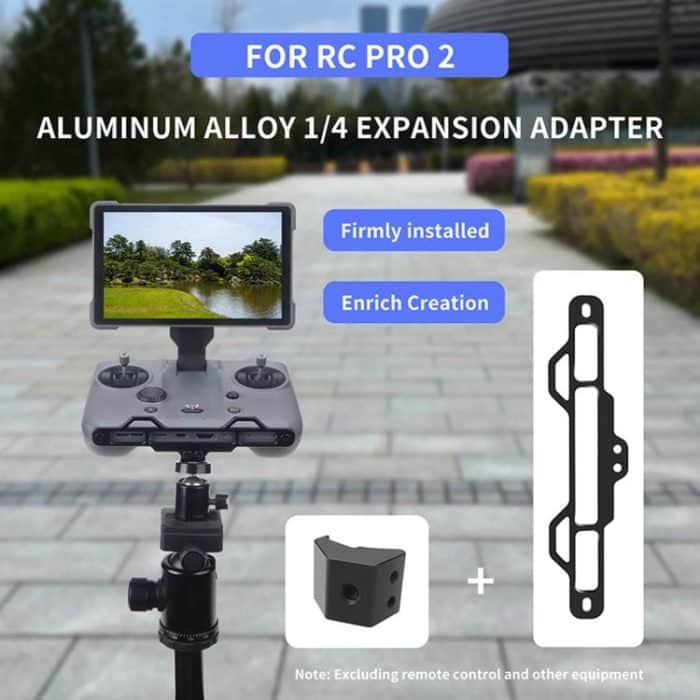 For DJI RC Pro 2 Aluminum Alloy 1/4-inch Tripod Adapter Mounting Bracket, With  1/4-inch Tripod Adapter – Bild 2