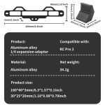 For DJI RC Pro 2 Aluminum Alloy 1/4-inch Tripod Adapter Mounting Bracket, With  1/4-inch Tripod Adapter – Bild 10
