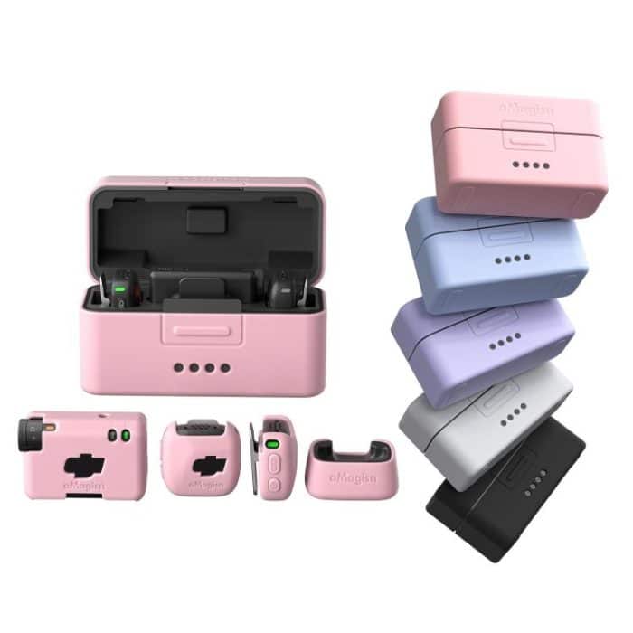 For DJI Mic Mini aMagisn MP01 Silicone Protective Case, 3 In 1 Black, 3 In 1 Gray, 3 In 1 Pink, 3 In 1 Purple, 3 In 1 Blue, 4 In 1 Black, 4 In 1 Gray, 4 In 1 Pink, 4 In 1 Purple, 4 In 1 Blue – Bild 2
