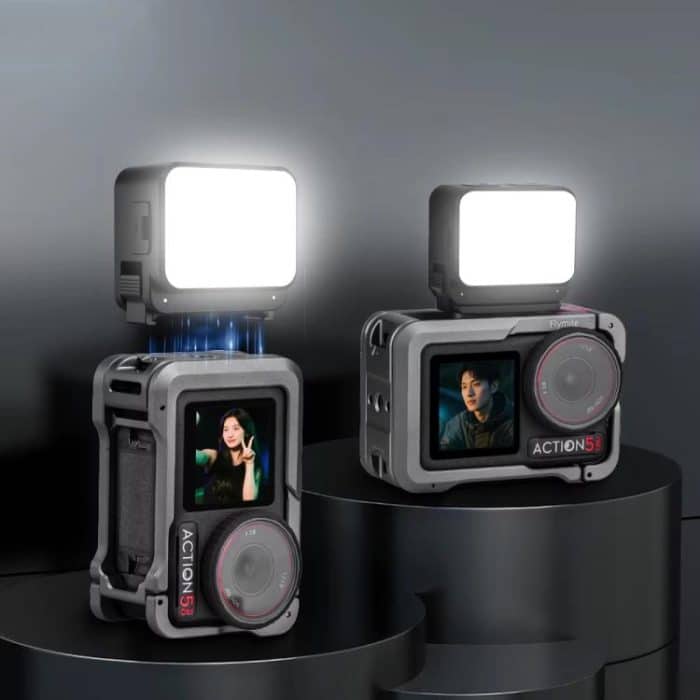 For DJI Action 5 Pro/ Action 4 Flymile 20 LEDs Magnetic Fill Light Rechargeable Video Light 3000K/4440K/8700K Adjustable – Bild 2