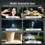 For DJI Action 5 Pro/ Action 4 Flymile 20 LEDs Magnetic Fill Light Rechargeable Video Light 3000K/4440K/8700K Adjustable – Bild 11