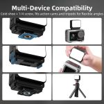 For DJI Action 5 Pro/ Action 4 Flymile 20 LEDs Magnetic Fill Light Rechargeable Video Light 3000K/4440K/8700K Adjustable – Bild 7