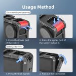 For DJI Action 5 Pro/Action 4/Action 3 Flymile Aluminum Alloy Camera Cage Protective Metal Frame – Bild 12