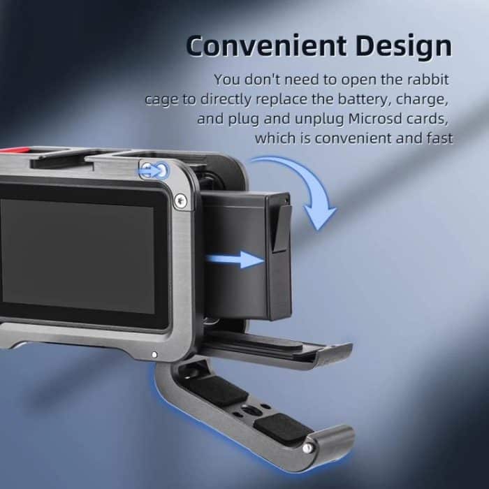 For DJI Action 5 Pro/Action 4/Action 3 Flymile Aluminum Alloy Camera Cage Protective Metal Frame – Bild 8