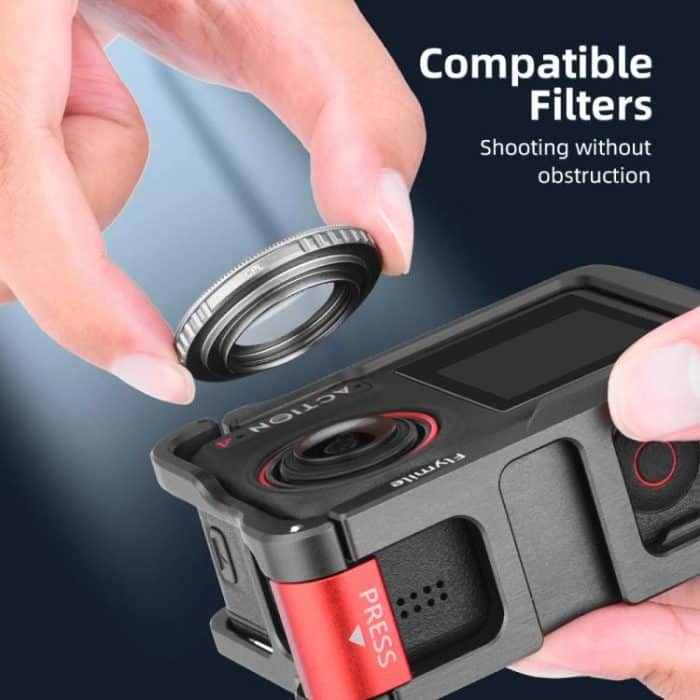 For DJI Action 5 Pro/Action 4/Action 3 Flymile Aluminum Alloy Camera Cage Protective Metal Frame – Bild 10