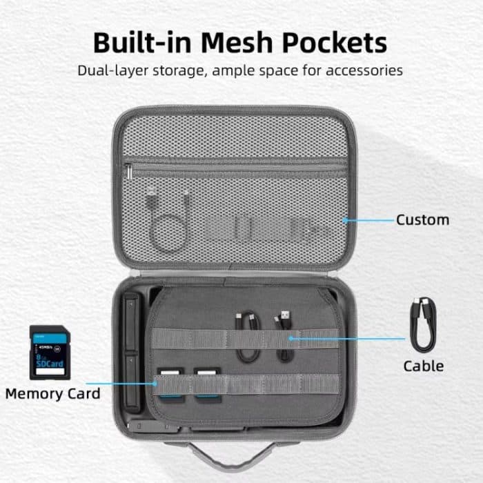 For Insta360 X5 Flymile All-in-One Storage Shoulder Bag Durable PU + Lycra Material Carrying Case, PU + Lycra – Bild 4