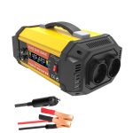 Gurxun Pure Sine Wave Inverter With Dual AC Outlets 2 USB + 2 Type-C Ports Car Power Converter, PQ500W EU Plug, PQ500W Brazil Plug 12V To 220V, PQ500W Universal Socket 12V To 220V, PQ800W EU Plug, PQ800W Brazil Plug 12V To 220V...