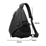 BANGE FW-232 Men Rreast Bag Large Capacity Outdoor Riding Backpack Shoulder Crossbody Bag, FW-232 – Bild 11