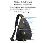 BANGE FW-232 Men Rreast Bag Large Capacity Outdoor Riding Backpack Shoulder Crossbody Bag, FW-232 – Bild 8