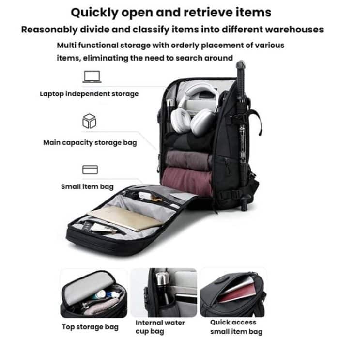 BANGE  FW-226 Men Outdoor Large Capacity Backpack Sports Bag, FW-226 – Bild 5