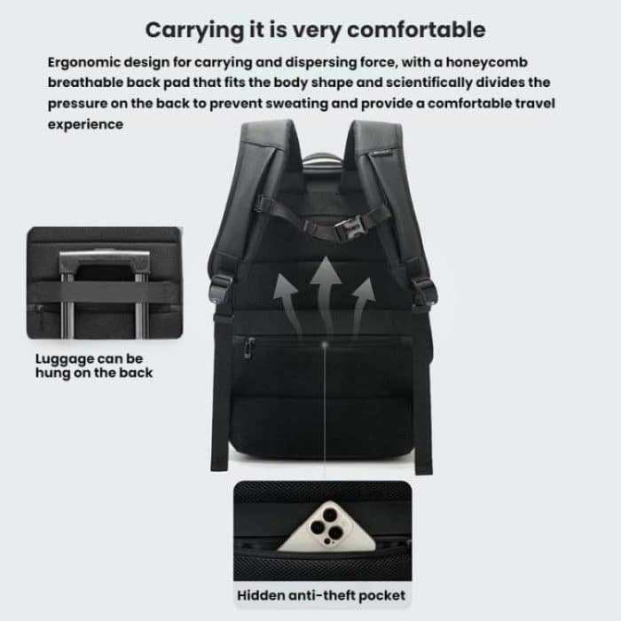 BANGE BG-3078 Business Commuting Large Capacity Backpack Computer Pack – Bild 8