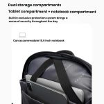 BANGE BG-3068 Men Light Business Commuting Computer Bag Student Schoolbag – Bild 5