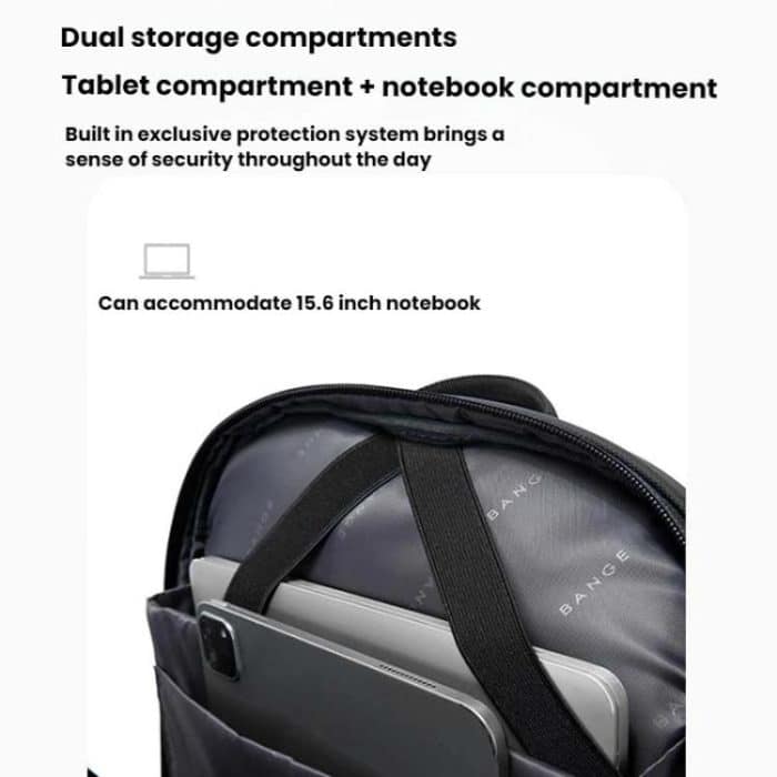 BANGE BG-3068 Men Light Business Commuting Computer Bag Student Schoolbag – Bild 5