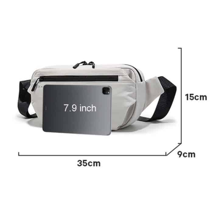 BANGE BG-7851 Men Crossbody Bag Multifunctional Lightweight Casual Commuting Chest Pack Small Shoulder Bag – Bild 4