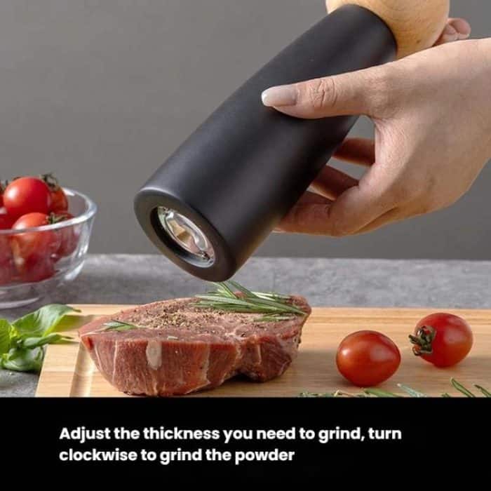 Round Head Manual Pepper Mill Ceramic Core Kitchen Tool, 4 inch With Box, 8 inch With Box – Bild 5