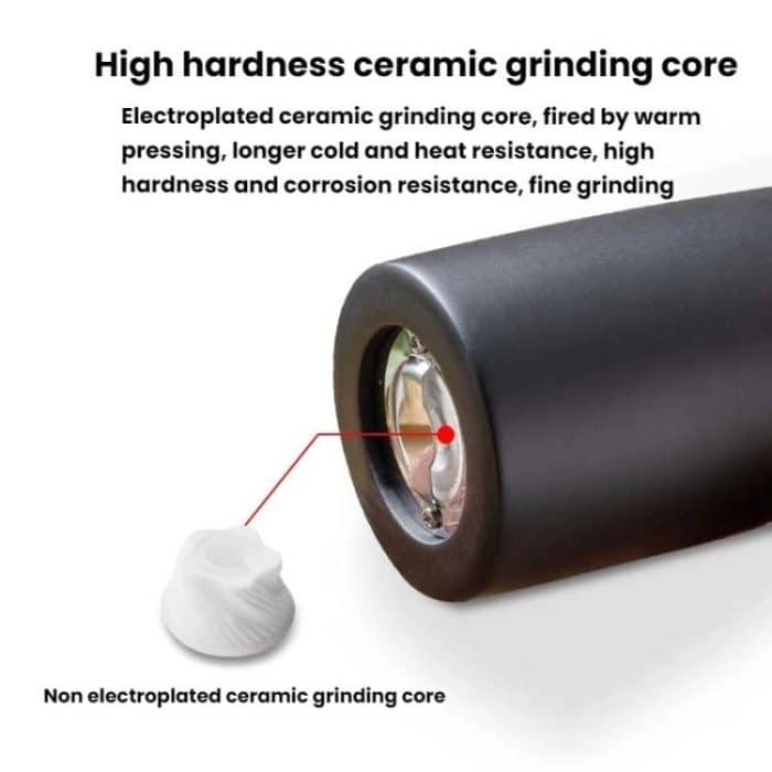 Round Head Manual Pepper Mill Ceramic Core Kitchen Tool, 4 inch With Box, 8 inch With Box – Bild 7