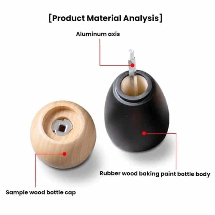 Round Head Manual Pepper Mill Ceramic Core Kitchen Tool, 4 inch With Box, 8 inch With Box – Bild 8