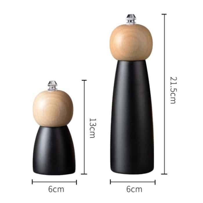Round Head Manual Pepper Mill Ceramic Core Kitchen Tool, 4 inch With Box, 8 inch With Box – Bild 9