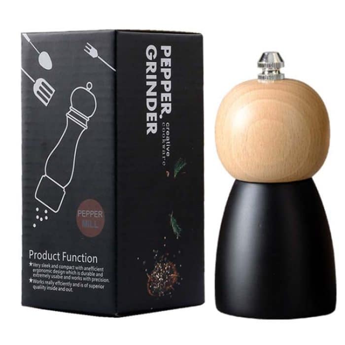 Round Head Manual Pepper Mill Ceramic Core Kitchen Tool, 4 inch With Box, 8 inch With Box – Bild 10