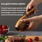 7 Inch Manual Acacia Wood Ceramic Core Grinder Multi Purpose Grinder, Single, Double+Base – Bild 3