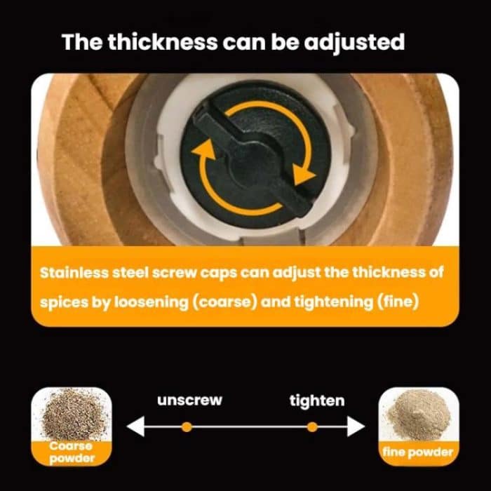 7 Inch Manual Acacia Wood Ceramic Core Grinder Multi Purpose Grinder, Single, Double+Base – Bild 6