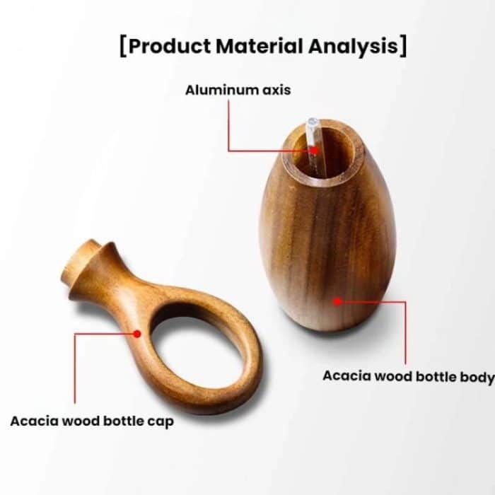 7 Inch Manual Acacia Wood Ceramic Core Grinder Multi Purpose Grinder, Single, Double+Base – Bild 8