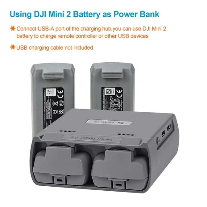 For DJI Mini 2 SE/Mini 2/Mini 4K YX Charger 2-way Battery Charging Hub, For DJI Mini 2 SE/Mini 2  Charging Hub – Bild 3