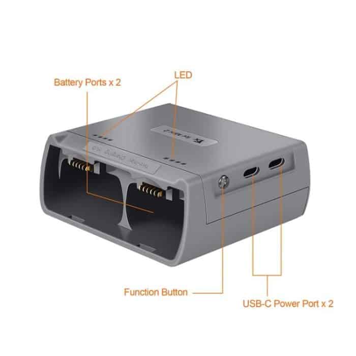 For DJI Mini 2 SE/Mini 2/Mini 4K YX Charger 2-way Battery Charging Hub, For DJI Mini 2 SE/Mini 2  Charging Hub – Bild 7