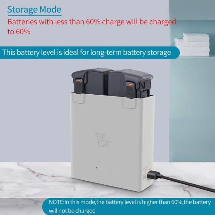 For DJI Avata 2 YX Dual-Channel Battery Charging Hub Smart Maintenance Station – Bild 4