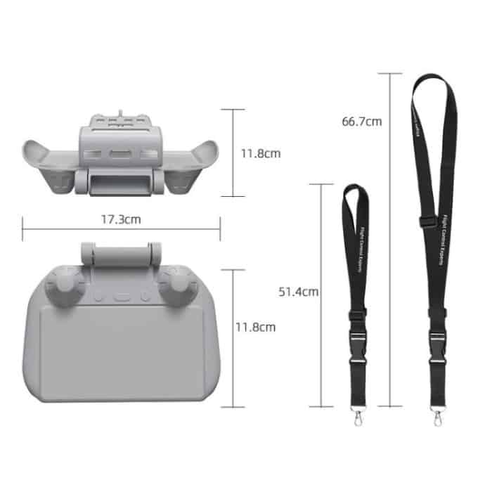 For DJI Mavic Air 2/Mavic 3 Pro BRDRC Remote Control Hood + Hanging Belt – Bild 3